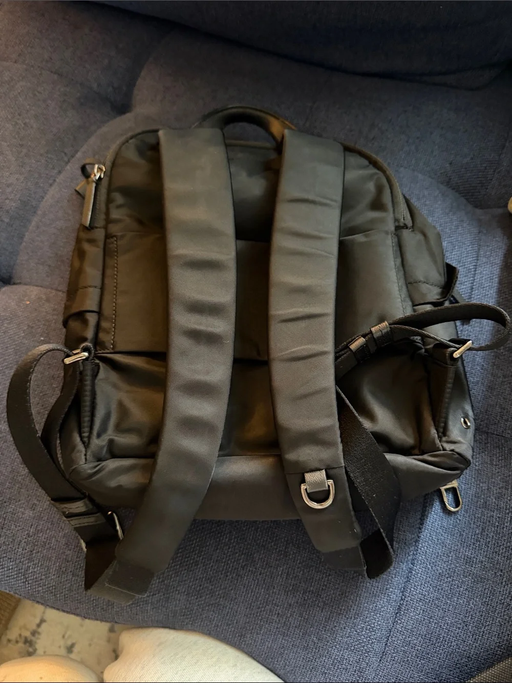 Tumi Black Business Backpack with Ballistic Nylon 10x12x4